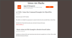 Desktop Screenshot of linux.101hacks.com