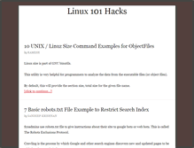 Tablet Screenshot of linux.101hacks.com